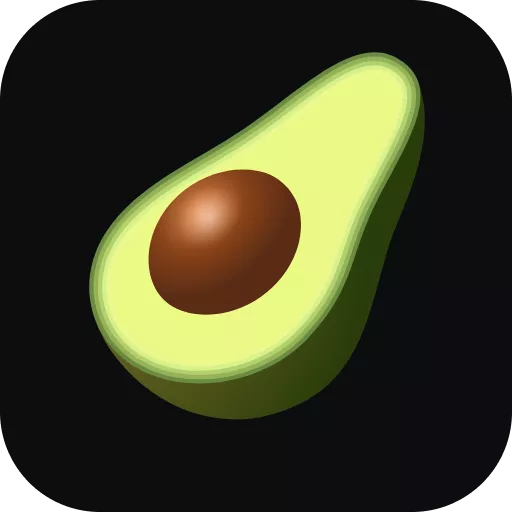 The Avocasino favicon, a perfectly detailed and stylized icon of an avocado
